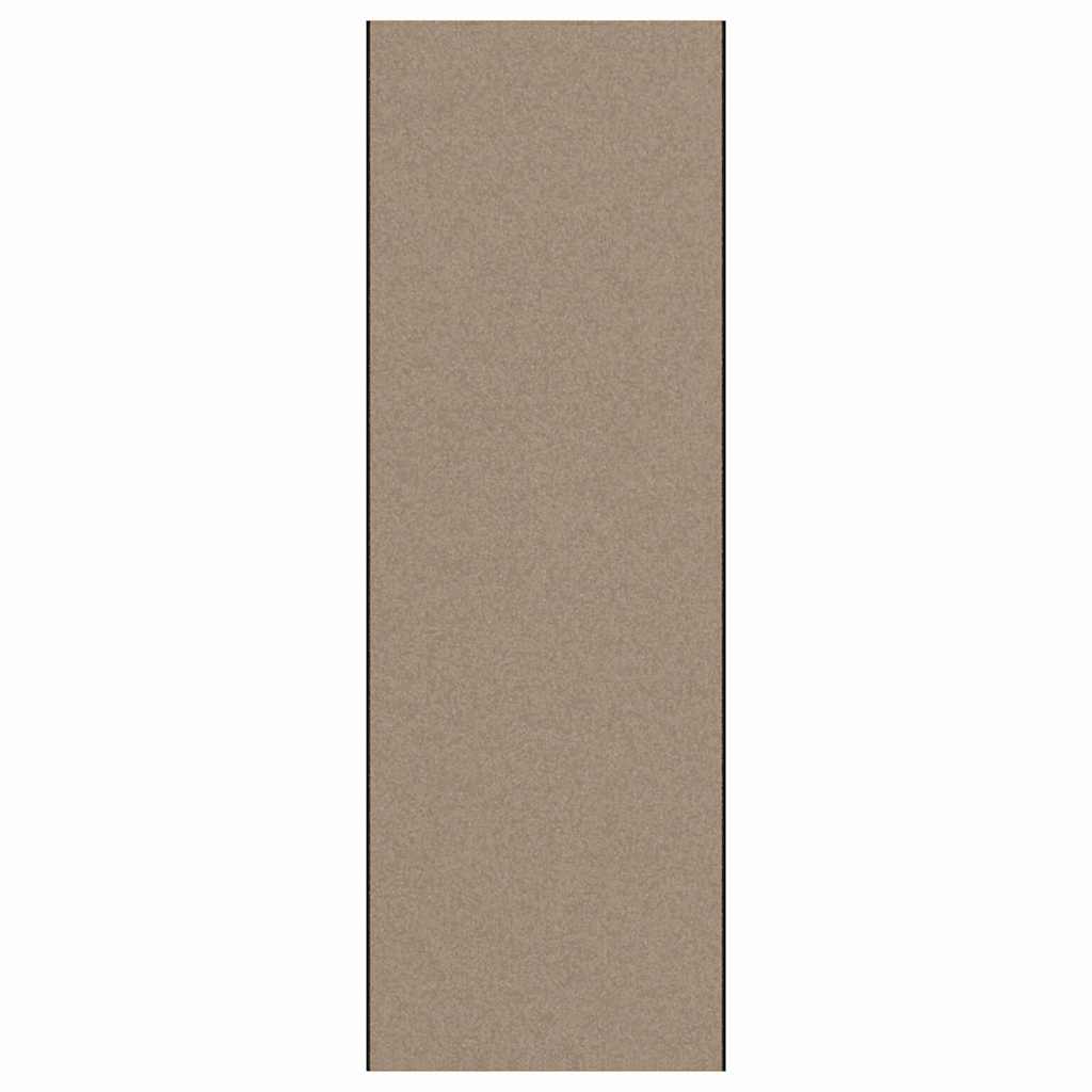 Vidaxl deurmat beige en zwart 120 x 350 cm polypropyleen en vinyl