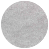 Vidaxl antislip shaggy tapijt grijs 120 x 120 cm pp