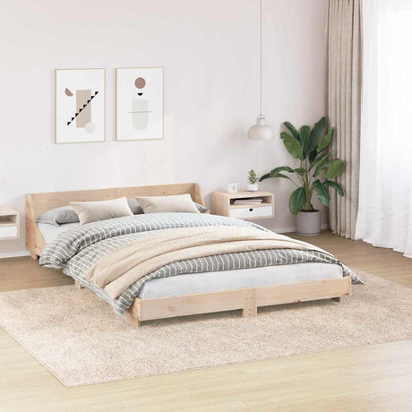 Vidaxl antislip shaggy tapijt crèmekleurig 240 x 340 cm pp