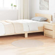 Vidaxl antislip shaggy tapijt crèmekleurig 90 x 90 cm pp