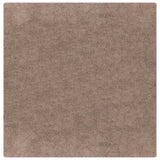 Vidaxl antislip shaggy tapijt bruin 120 x 120 cm pp