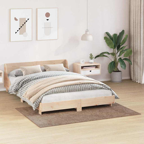 Vidaxl antislip shaggy tapijt bruin 120 x 170 cm pp