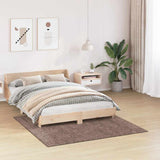 Vidaxl antislip shaggy tapijt bruin 160 x 160 cm pp