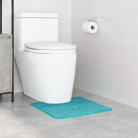 Vidaxl antislip badmat met toilet cut turquoise 50 x 50 cm pp