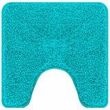 Vidaxl antislip badmat met toilet cut turquoise 50 x 50 cm pp