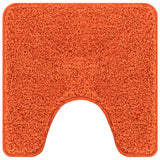 Vidaxl antislip badmat met toilet cut oranje 50 x 50 cm pp