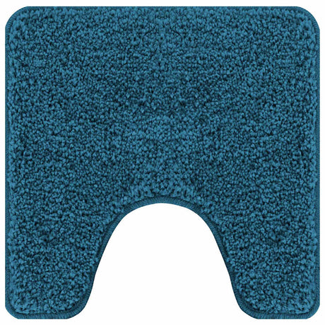 Vidaxl antislip badmat met toilet cut blauw 50 x 50 cm pp