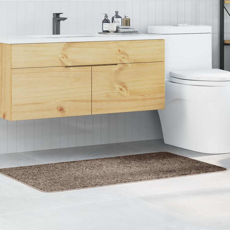 Vidaxl antislip badmat bruin 70 x 120 cm pp