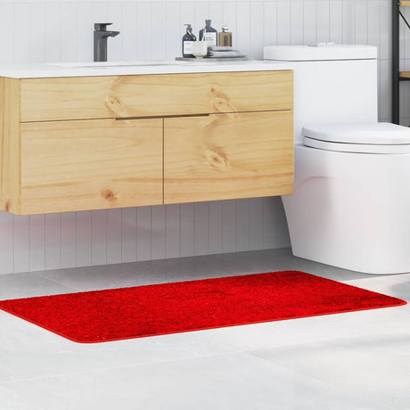 Vidaxl antislip badmat rood 70 x 120 cm pp