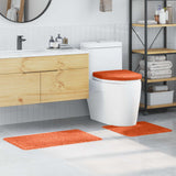 Vidaxl antislip badmat set 3 st oranje 50 x 80 cm pp