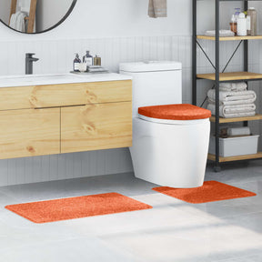 Vidaxl antislip badmat set 3 st oranje 50 x 80 cm pp