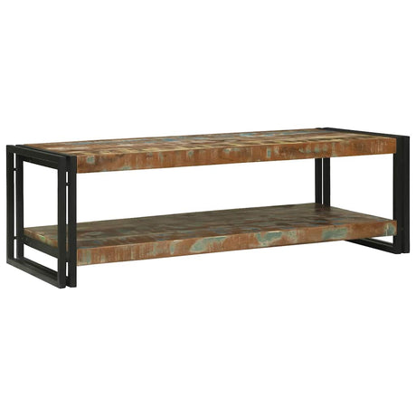 Vidaxl salontafel multikleur 120 x 50 x 38 cm massief gerecycled hout