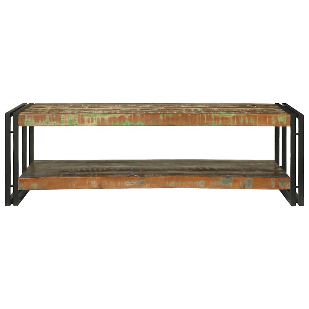 Vidaxl salontafel multikleur 120 x 50 x 38 cm massief gerecycled hout