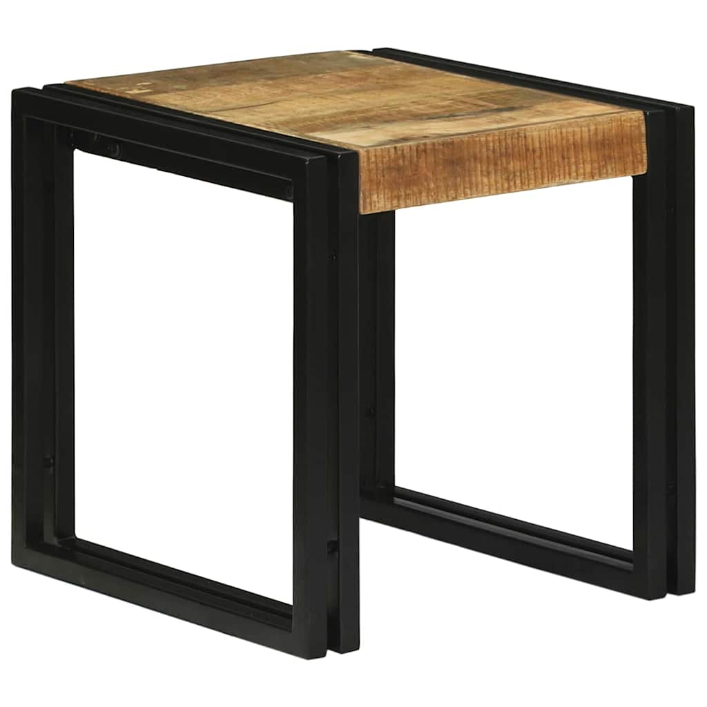 Vidaxl nesttafel 3 st bruin en zwart 50 x 40 x 45 cm