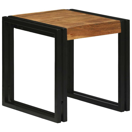 Vidaxl nesttafel 3 st bruin en zwart 50 x 40 x 45 cm