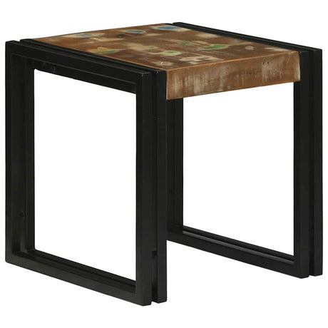 Vidaxl nesttafel 3 st bruin en zwart 50 x 40 x 45 cm