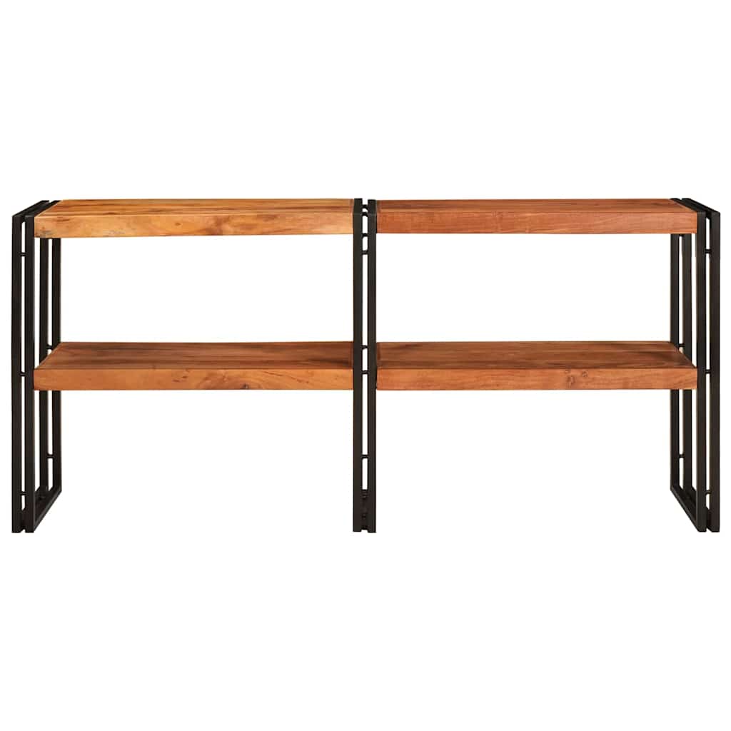 Vidaxl wandtafel met plank bruin 160 x 33 x 75 cm massief acaciahout