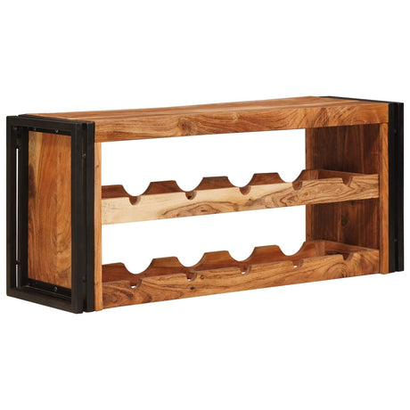 Vidaxl wijnrek bruin 100 x 45 x 33 cm massief acaciahout