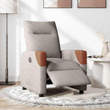 Vidaxl fauteuil verstelbaar elektrisch stof taupe