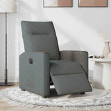 Vidaxl fauteuil elektrisch verstelbaar stof donkergrijs