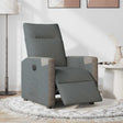 Vidaxl fauteuil elektrisch verstelbaar stof donkergrijs