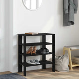 Vidaxx Schuhregal 61x32x70 cm lackiertes Holz schwarz