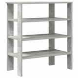 Vidaxx Schuhregal 61x32x70 cm Holzwerkstoff Betongrau
