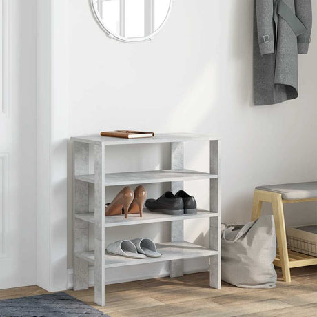 Vidaxx Schuhregal 61x32x70 cm Holzwerkstoff Betongrau