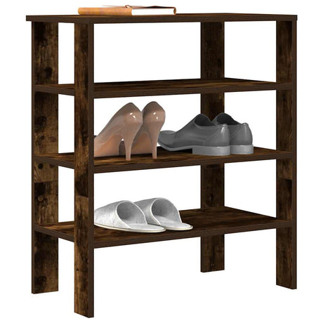 Vidaxx Schuhregal 61x32x70 cm verarbeitetes Holz, geräucherte Eiche