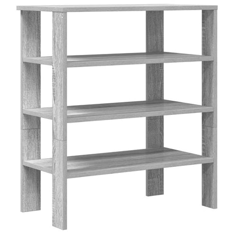 Vidaxx Schuhregal 61x32x70 cm verarbeitetes Holz Sonoma grau