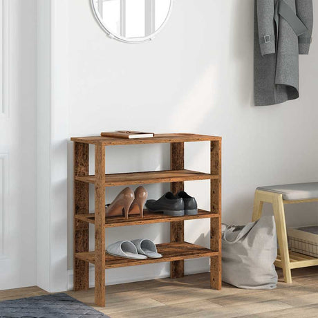 Vidaxx Schuhregal 61x32x70 cm fertiges Holz, altholzfarben