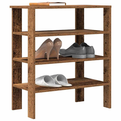 Vidaxx Schuhregal 61x32x70 cm fertiges Holz, altholzfarben