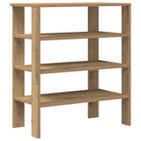 VidaXL Schuhregal 61x32x70 cm aus handgefertigtem Holz, Farbe handwerkliche Eiche
