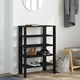 Vidaxx Schuhregal 61x32x87,5 cm lackiertes Holz schwarz