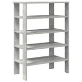 Vidaxx Schuhregal 61x32x87,5 cm Holzwerkstoff Betongrau