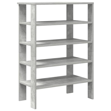 Vidaxx Schuhregal 61x32x87,5 cm Holzwerkstoff Betongrau