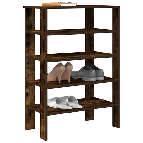 Vidaxx Schuhregal 61x32x87,5 cm verarbeitetes Holz, geräucherte Eiche