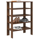 Vidaxx Schuhregal 61x32x87,5 cm, fertiges Holz, braune Eiche
