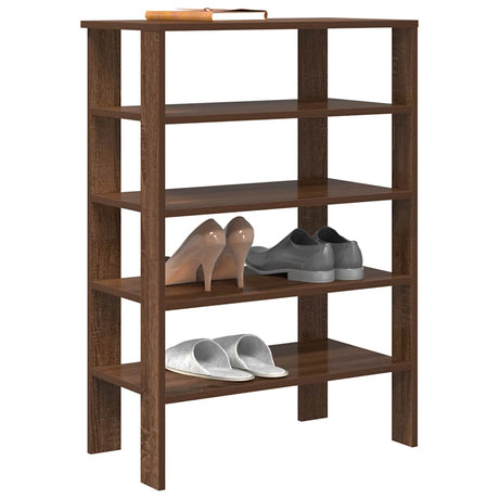 Vidaxx Schuhregal 61x32x87,5 cm, fertiges Holz, braune Eiche