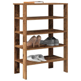 Vidaxx Schuhregal 61x32x87,5 cm verarbeitetes Holz, altholzfarben