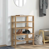 VidaXL Schuhregal 61 x 32 x 87,5 cm, handgefertigtes Holz, handwerkliche Eichenfarbe