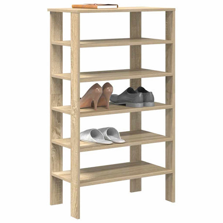 VidaXL Schuhregal 61x32x105 cm, Holzwerkstoff Sonoma-Eiche-farbig