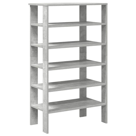 Vidaxx Schuhregal 61x32x105 cm Holzwerkstoff Betongrau