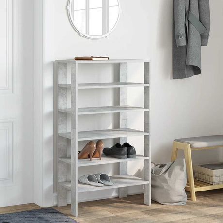 Vidaxx Schuhregal 61x32x105 cm Holzwerkstoff Betongrau