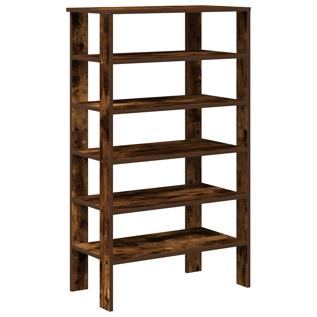 Vidaxx Schuhregal 61x32x105 cm verarbeitetes Holz, geräucherte Eiche