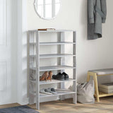 Vidaxx Schuhregal 61x32x105 cm, Holzwerkstoff, Sonoma-Eiche, grau