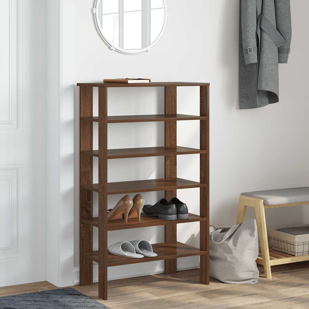 Vidaxx Schuhregal 61 x 32 x 105 cm, fertige Holzfarbe, braune Eiche