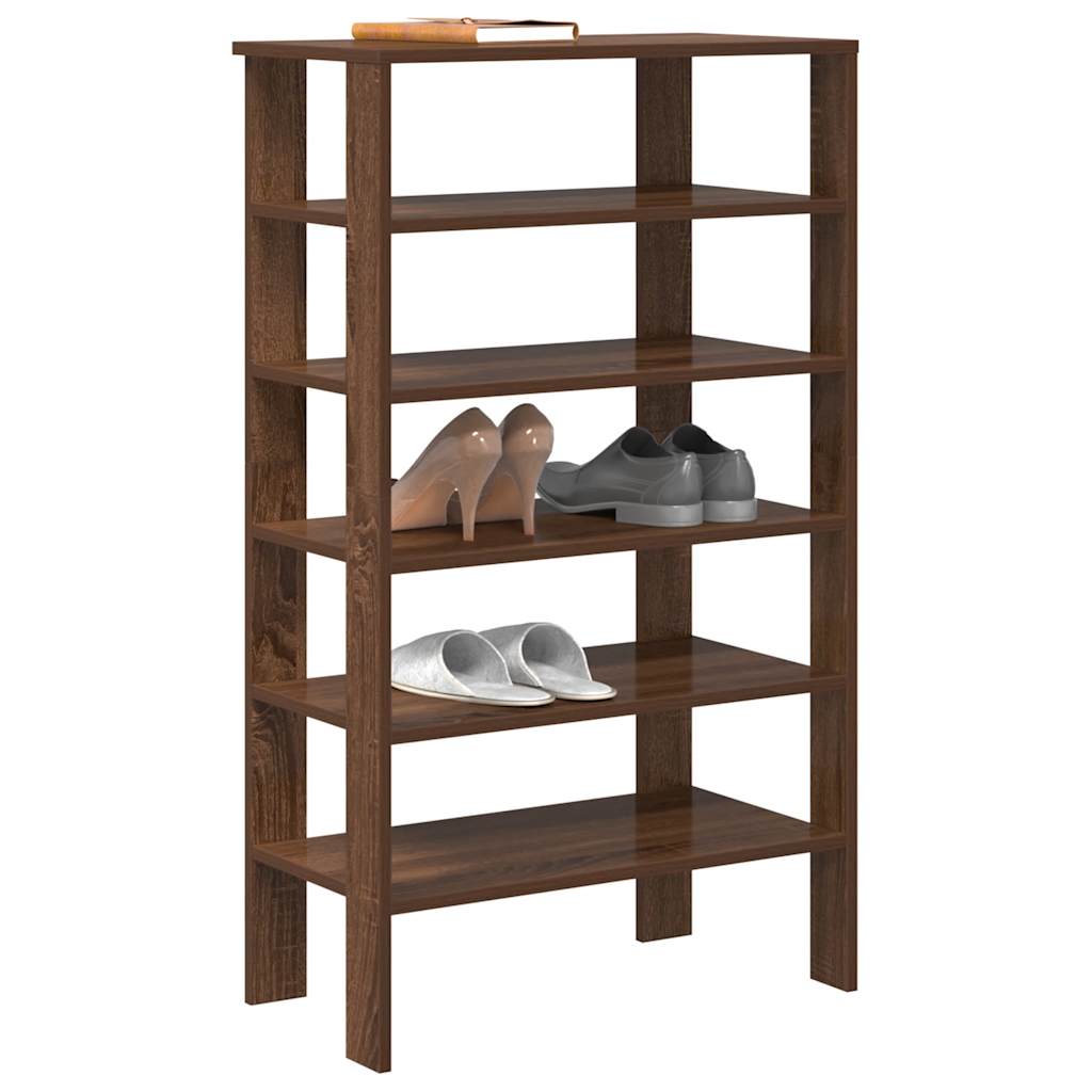 Vidaxx Schuhregal 61 x 32 x 105 cm, fertige Holzfarbe, braune Eiche