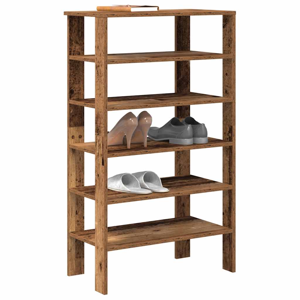 Vidaxx Schuhregal 61x32x105 cm fertiges Holz, altholzfarben