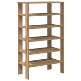 Vidaxx Schuhregal 61x32x105 cm aus handgefertigtem Holz, handwerkliche Eichenfarbe